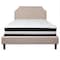 Flash Furniture Brighton Queen Platform Bed Set, Beige SL-BM-3-GG - alternate 5
